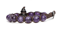 Bracciale Tamashii SHUNGITE in Pietre dure Ametista BHSS900-8 - BHSS900-8